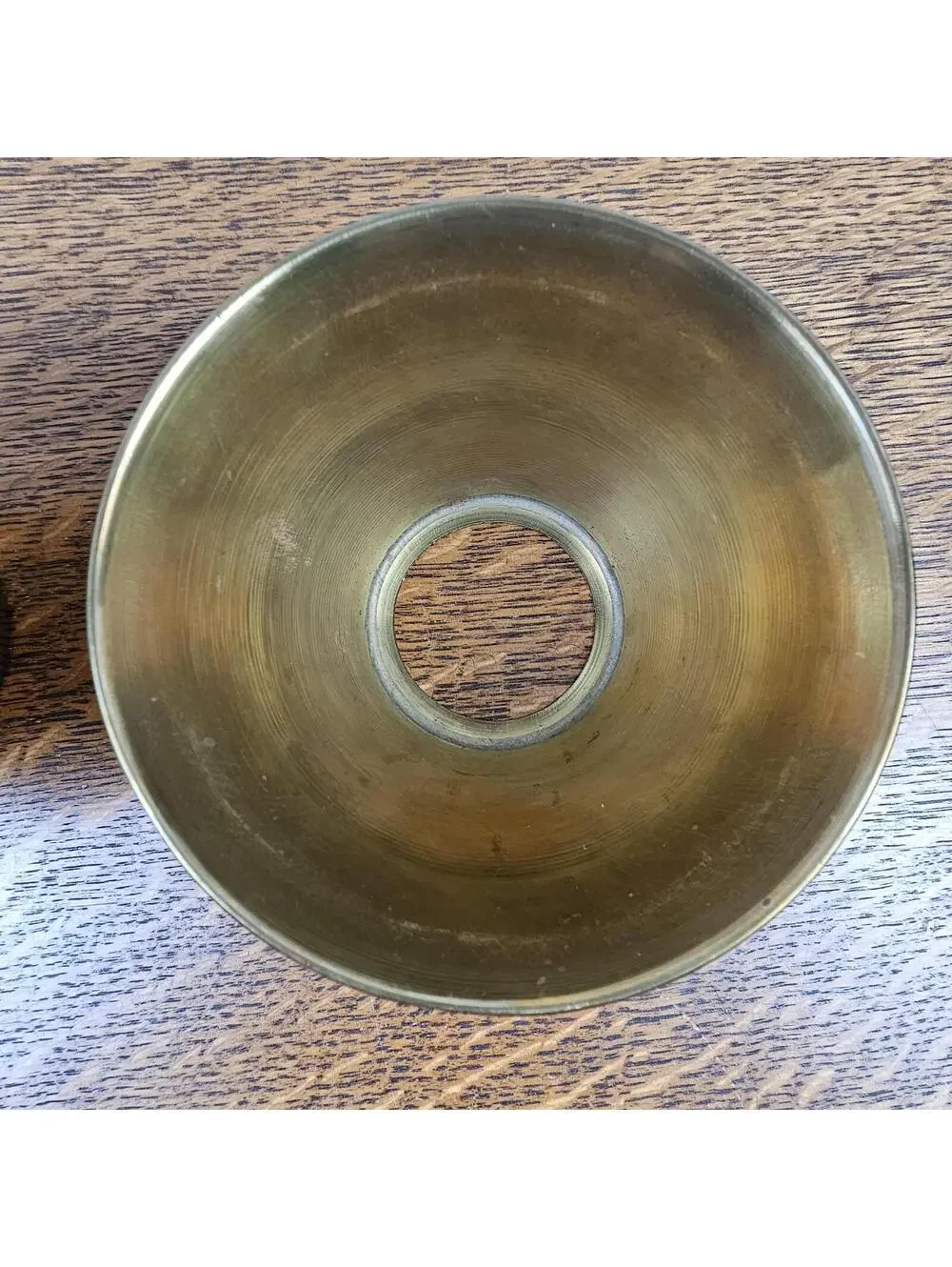 Vintage Spun Brass Cone Lamp Shades, Mid-Century Modern Light Replacement Parts
